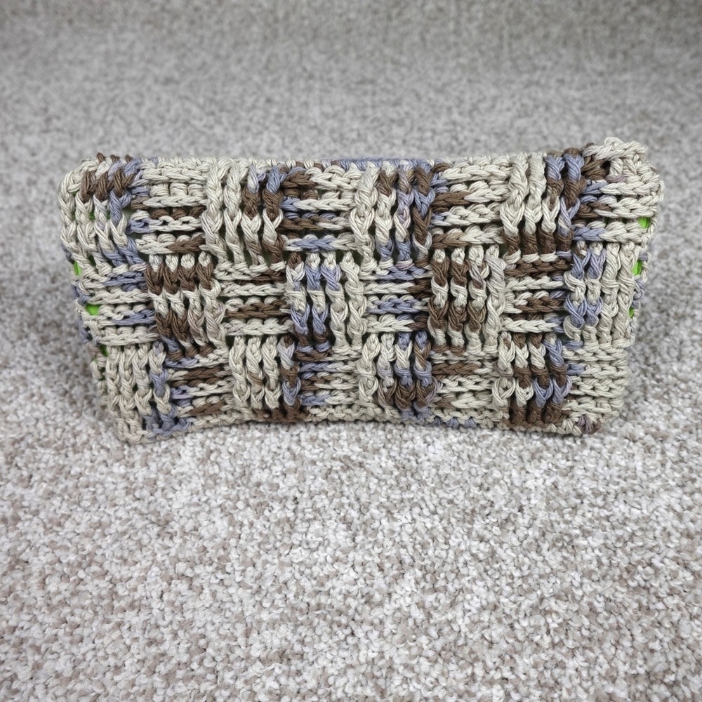 Handmade Crochet Reusable Mop Cover for Swiffer Sweeper Earth Tone Basketweave